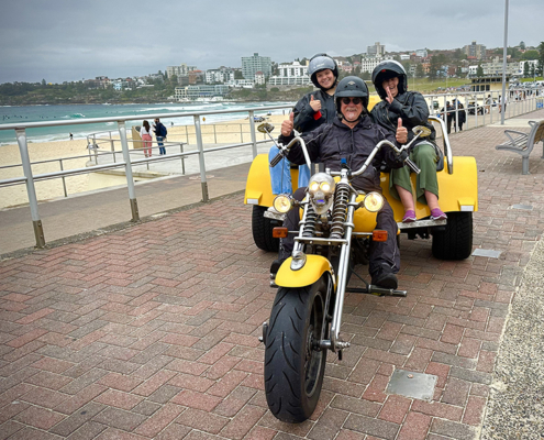 The fun grandfamily trike tour was a memorable way to see icons of Sydney.