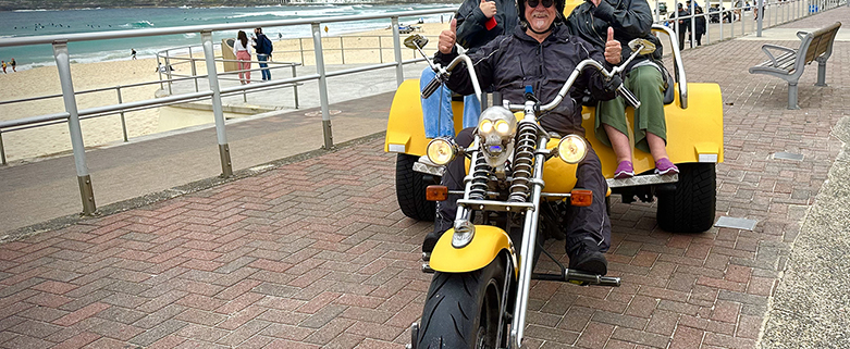 The fun grandfamily trike tour was a memorable way to see icons of Sydney.