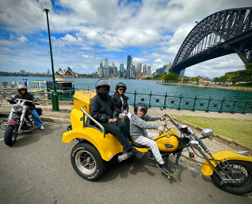 The trike Harley family ride was so memorable and fun. A great way to see Sydney.