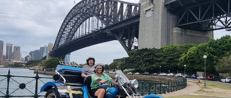 The mother daughter trike tour in Sydney was a success. "They thoroughly enjoyed the ride!".