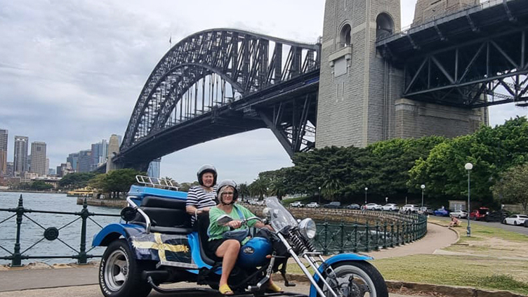 The mother daughter trike tour in Sydney was a success. "They thoroughly enjoyed the ride!".