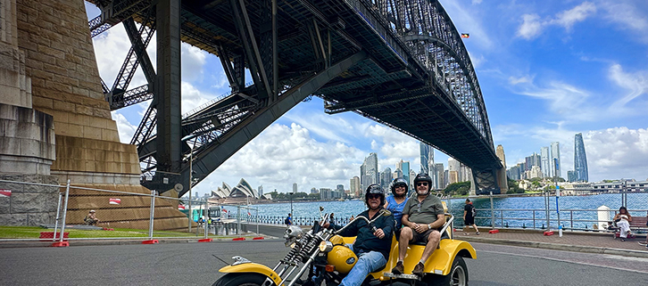 The trike tour Christmas present was a fun way to see Sydney.