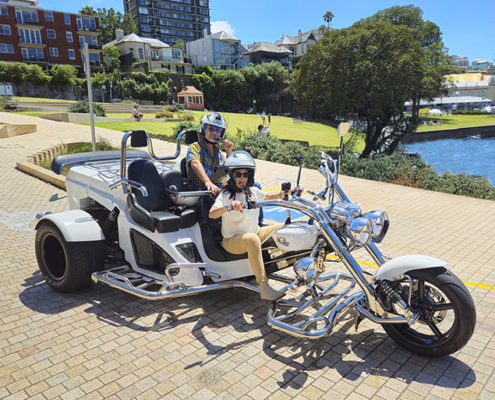 The holiday in Sydney tour on the trike, showed our passengers the famous icons.