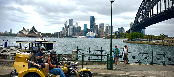 The Sydney school holidays trike ride was a great way to entertain the kids.