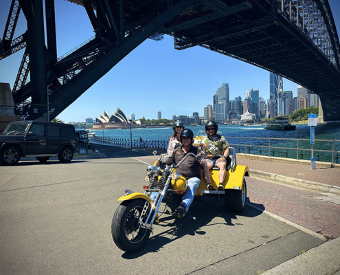 The tourists Sydney trike tour showed them many famous sights in a short time frame.