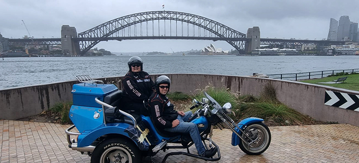 The trike tour in Sydney showed our interstate passengers the icons, even in the rain!