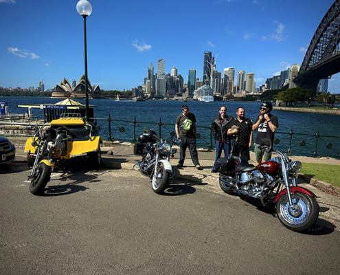 The 3 Bridges disability ride on the Harleys and trike, showed a unique perspective of Sydney.